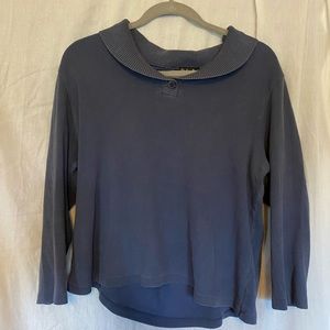 Blue/Gray Cropped Sweater